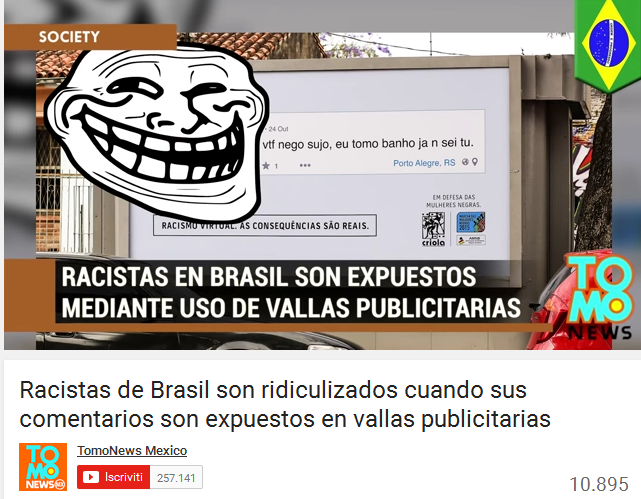 Brasile campagna hatespeech